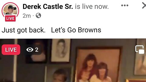 Deleted Derkie Castle Facebook Live 11/12/23. Let's go Browns. #derkieverse #sbaw #bcmce #derkie