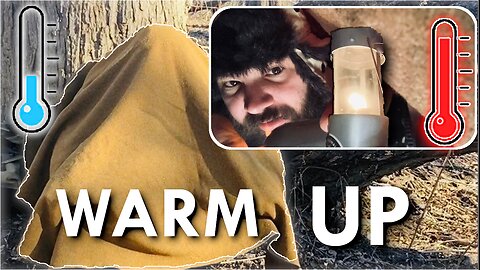 Emergency Warm Up w/ UCO Candle Lantern and Wool Blanket