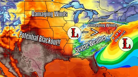 Potential Texas Power Blackout, Flash Flooding, Large Waves & Severe Weather - The WeatherMan Plus