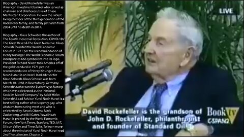 David Rockefeller, Henry Kissinger & Klaus Schwab | David Rockefeller Explains How He Recruited Henry Kissinger + Jan. 17th 2017 Trump Sworn In As President As China's President Xi Jinping Delivered New World Order Speech With Kissinger & Sch