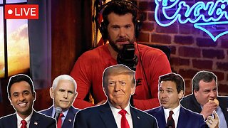LIVE GOP Debate! FEATURING Trump/Tucker Interview Coverage! | Louder with Crowder
