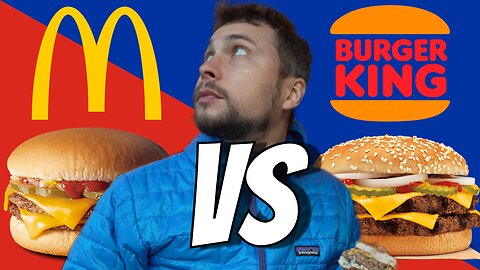 McDonalds vs BurgerKing Cheeseburger Fast Food Battle