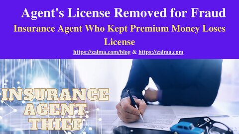 Agent's License Removed for Fraud