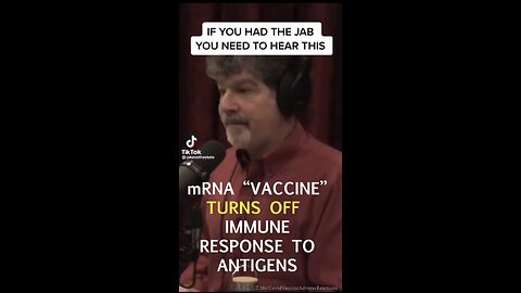mRNA Covid "Vaccine" Turns Off Immune Response to Antigens