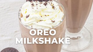 3 Ingredient Oreo Milkshake | Homemade Milkshake Recipe - Flavours Treat