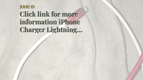 Click link for more information iPhone Charger Lightning Cable - [MFi Certified] Durable Braide...