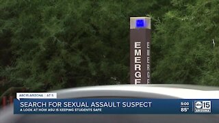 Suspect in sexual assault by ASU campus remains at large