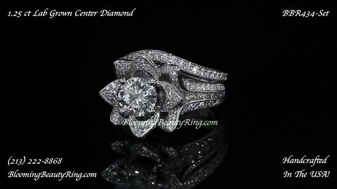 2.08 ctw. Original Large Blooming Beauty Flower Ring Set – BBR434SET