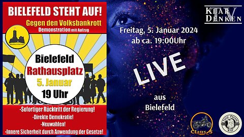 🔴💥LIVE | BIELEFELD STEHT AUF! - Gegen den VOLKSBANKROTT💥