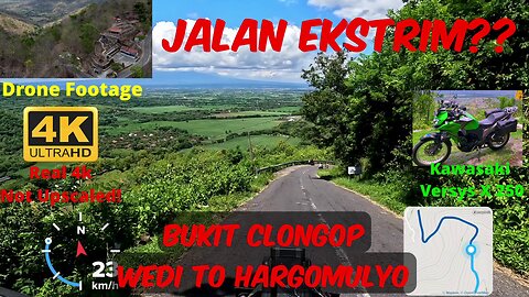Extreme Road jalur alternativ Clongop Wedi to Wonosari WITH DRONE FOOTAGE