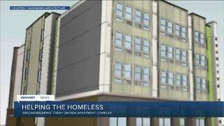 Groundbreaking today for apartments to help homeless