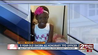 5-Year-Old becomes honorary officer with Tulsa Police