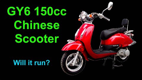 Chinese GY6 150cc scooter - will it run? Inspection and carburetor cleaning