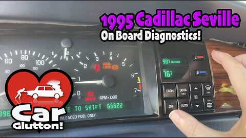 The Car Glutton: Accessing My '95 Cadillac Seville's On Board Diagnostics...