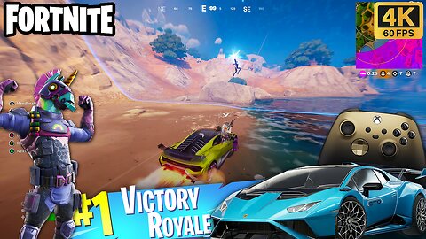 FORTNITE - Using the CAR for 10 Elims and VICTORY ROYALE 🔥 (4K60) Xbox Series X Gameplay