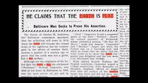 1800-1900’S NEWPAPERS - FLAT EARTH ARTICLES (THEN OVERNIGHT THEY DECIDED TO CHANGE IT)