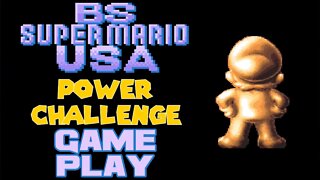 BS Super Mario USA Power Challenge - Super Nintendo Gameplay 😎Benjamillion