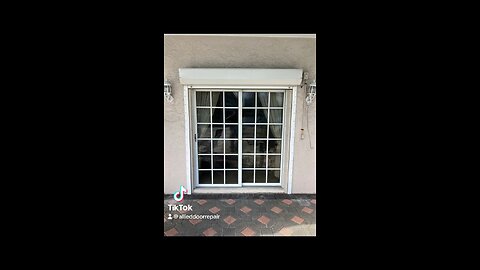 Hurricane impact sliding glass door repair; roller replacement & track refurbishing, Ft Lauderdale