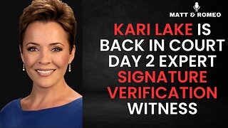 Kari Lake is Back in Court Day 2 | Expert Signature Verification Witness - APN