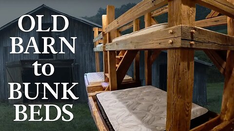 Turning an Old Barn into Custom Bunk Beds (AMAZING)