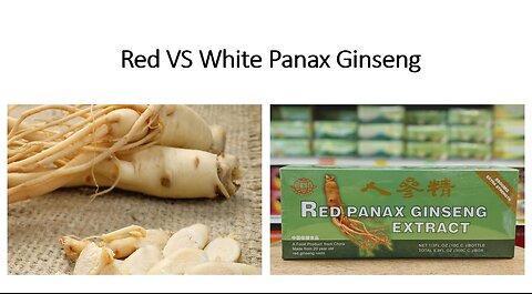 Red vs White Panax Ginseng - Which is better