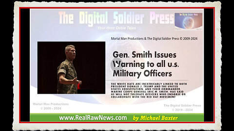 Gen Smith Issues Warning to All us Military Officers