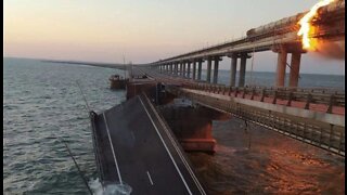 Explosion Rocks Kerch Bridge Connecting Russia and Crimea, 3 dead!