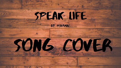Speak Life - TobyMac (Baritone Cover) - MattWonderMusic