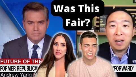 CNN's Jim Acosta grills Andrew Yang on 'Forward Party' (reaction)