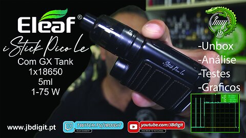 [PT] Eleaf iStick PICO LE ( C/ Tank GX 5ml) - 18650 - Função AST ( sem dry hits?????)