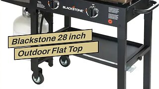 Blackstone 28 inch Outdoor Flat Top Gas Grill Griddle Station - 2-burner - Propane Fueled - Res...