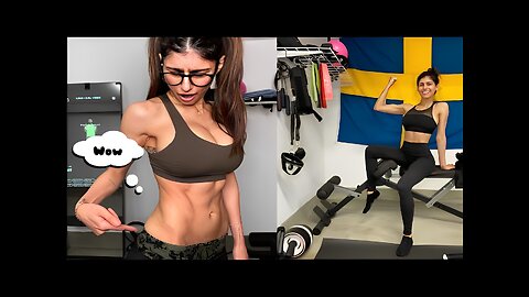 Stretching For The Mia Khalifa's Workout Challenge
