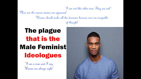 The plague that is the 'Male Feminist" Ideologues- Part 1