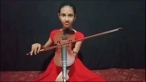 Purano sei diner katha on violin. Purano sei diner katha on violin. Rabindra Sangeet..