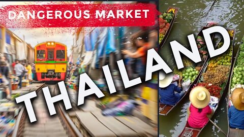 Damnoen Floating Market & Maeklong Railway Market I Bangkok (Thailand)