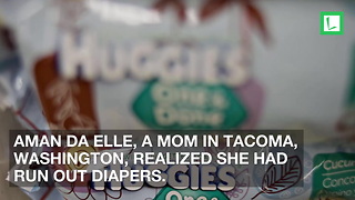 Mom in Tears after Seeing This Note on Pack of Diapers. Then She Realizes She Wasn’t Alone