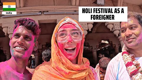 I celebrated HOLI FESTIVAL in INDIA