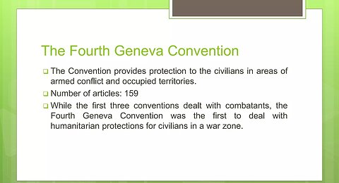 Does the US recognize the 4th Geneva Convention?