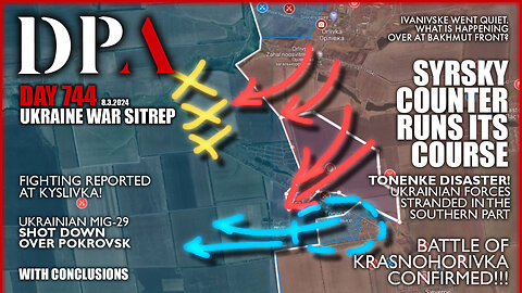 [ SITREP ] Russia turning back the tide at Avdiivka Front; Krasnohorivka invasion confirmed!