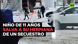 Un niño salva a su hermana de un hombre que intentaba secuestrarla