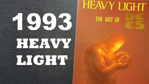 HEAVY LIGHT, THE ART OF DE ES, 1993, MORPHEUS INTERNATIONAL. BOOK COVER REVIEW