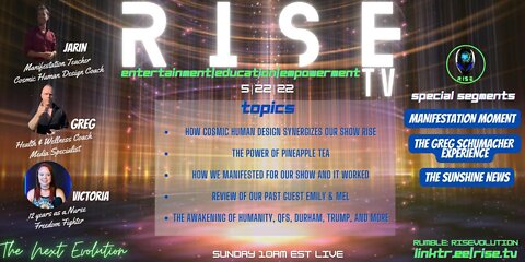 RISE 5|22|22 Theres a new link to live