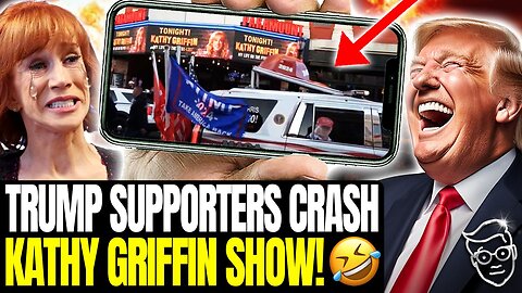 Kathy Griffin Has NERVOUS BREAKDOWN at HUGE MAGA Rally Outside Her Show | 'I'm Literally Shaking' 🤣