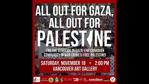 All Out for Gaza Vancouver Protest Nov 18, 2023, Part 1 (speakers)