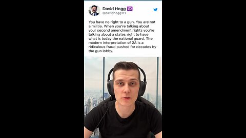 David Hogg “you have no right to a gun”