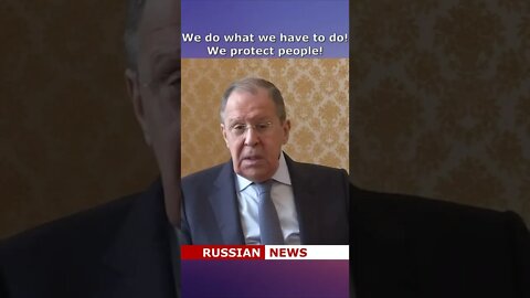 Lavrov's interview to the French TV channel TF1 | News of Russia | Ukraine crisis #Shorts