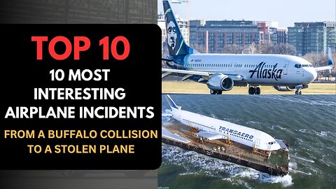 10 Most Interesting Airplane Incidents | From a Buffalo Collision to a Stolen Plane