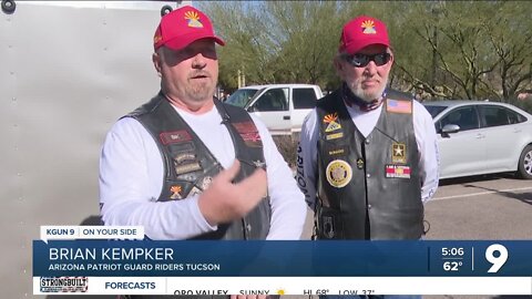 Arizona Patriot Guard Riders bring gifts to families across Tucson