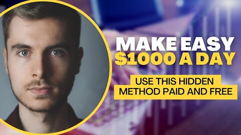 MAKE $1000 A Day Using This Hidden Method, CPA Marketing, Affiliate Marketing, Free Money