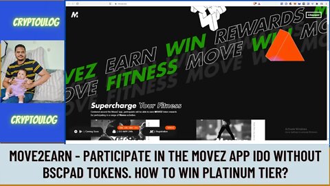 Move2earn - Participate In The Movez App IDO Without Bscpad Tokens. How To Win Platinum Tier?